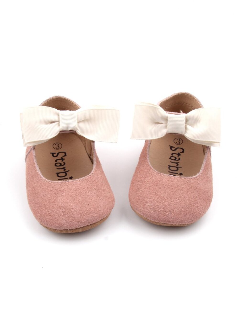 Starbie Soft-Sole Baby Mary Jane Pink Baby Shoes Pink Baby Moccasins Toddler